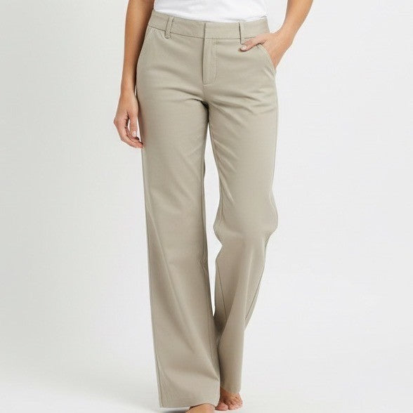 Eddie Bauer Sightscape Horizon Convertible Roll-Up Pants Womens 12 Beige Stretch