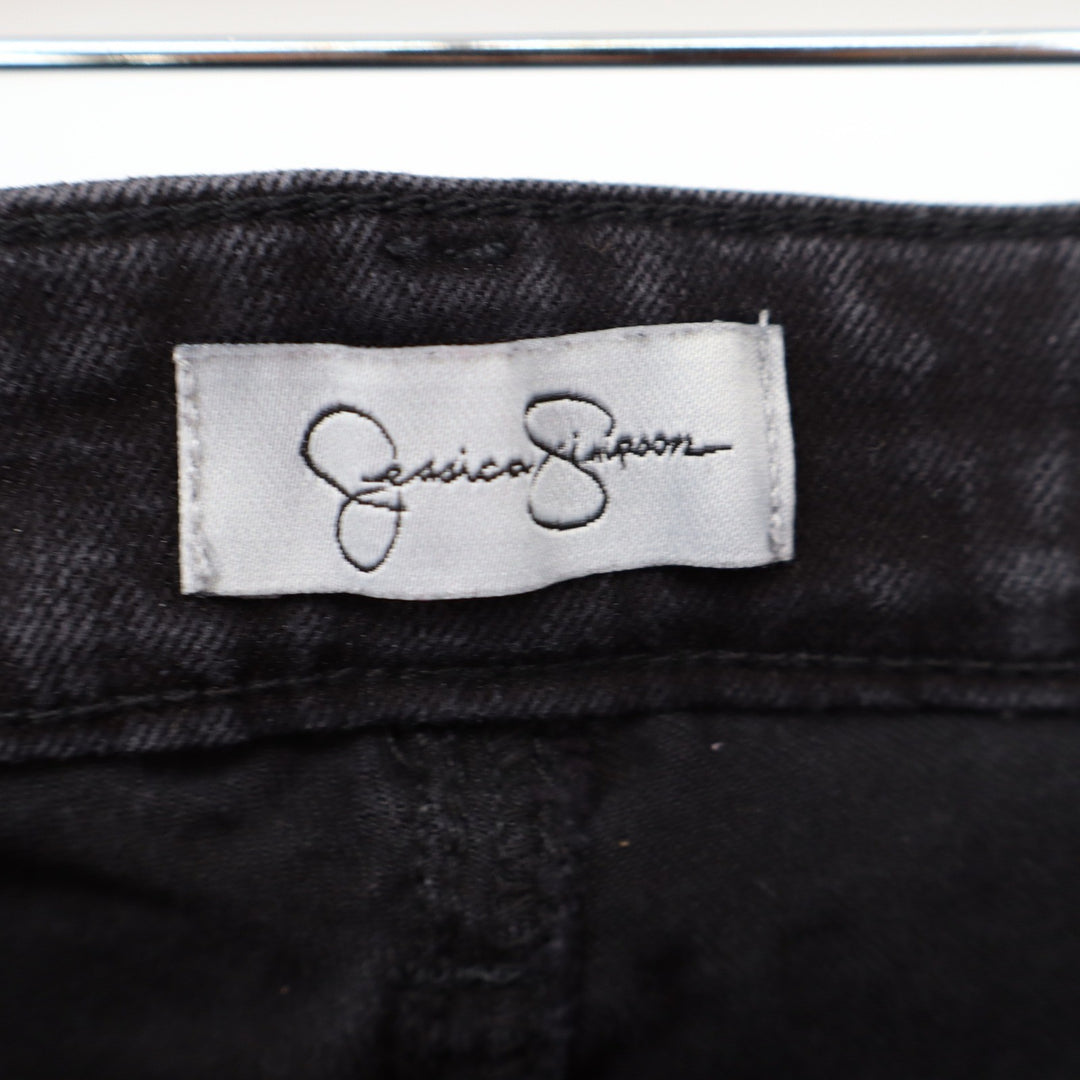 Jessica Simpson Womens High Rise Skinny Jeans Black Denim Size 6/28 Stretch