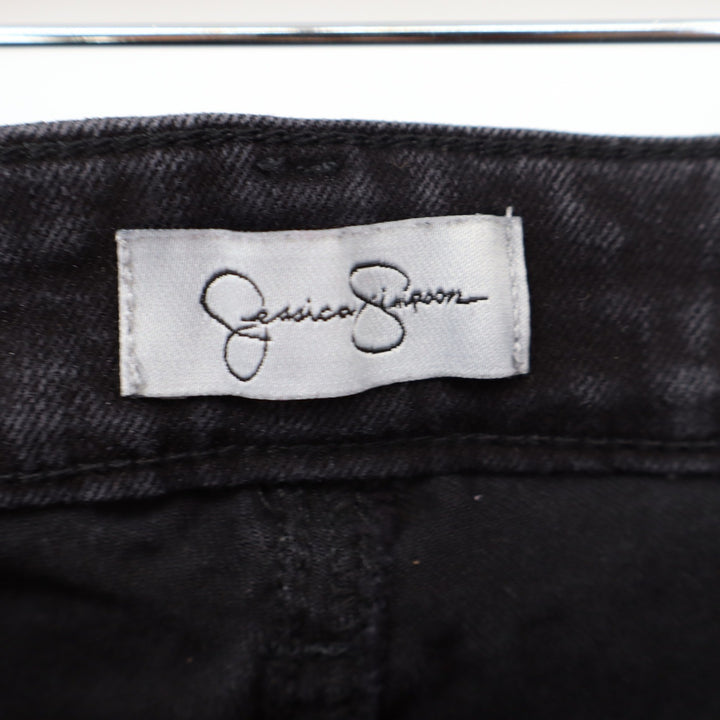 Jessica Simpson Womens High Rise Skinny Jeans Black Denim Size 6/28 Stretch