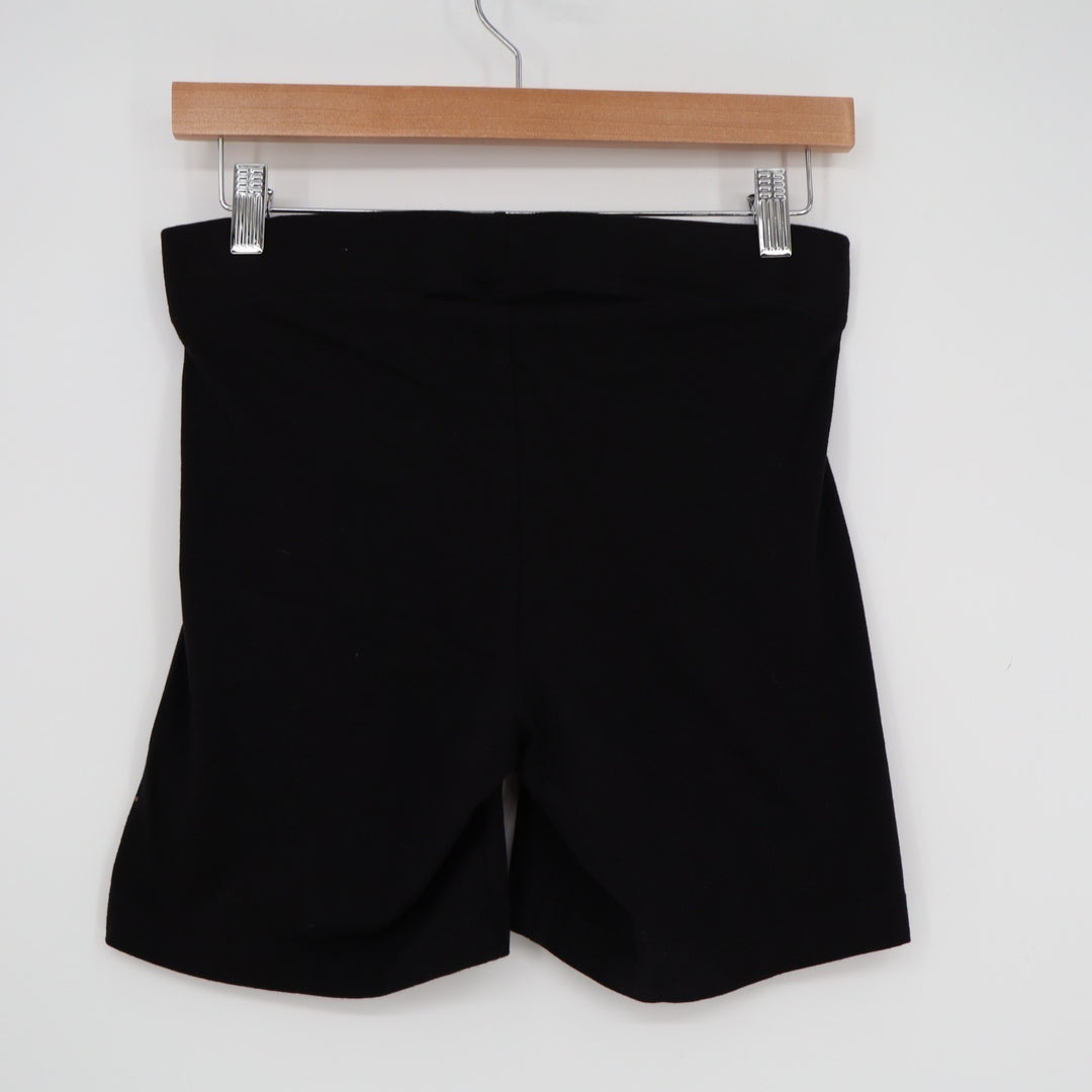 Old Navy Biker Shorts Womens Medium Black Cotton Stretch Yoga Running Activewear