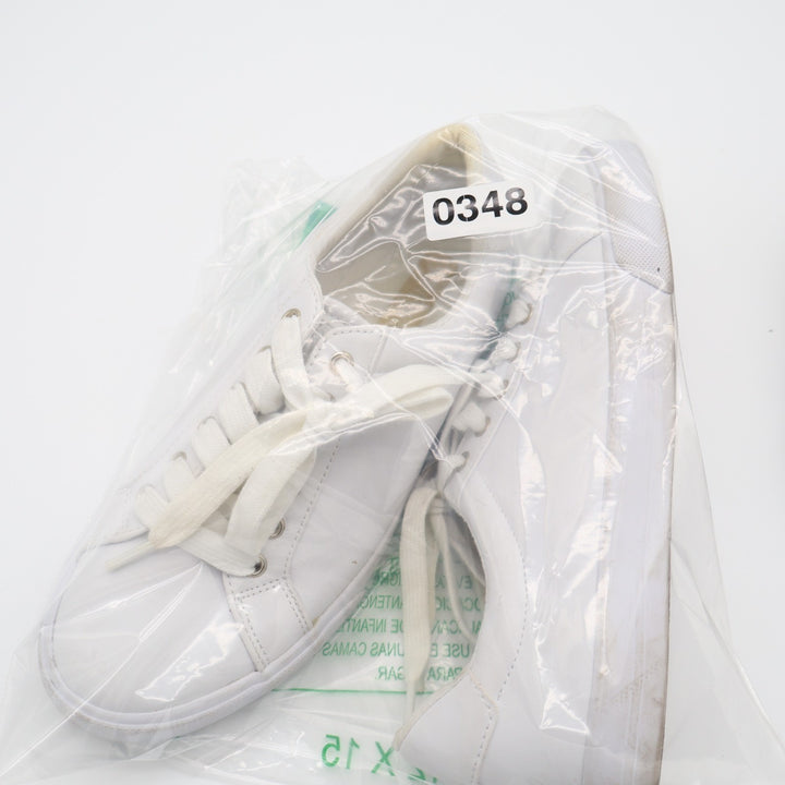 Nine West Layna Womens US 8M Trainers Shoes White Leather Athletic Sneakers