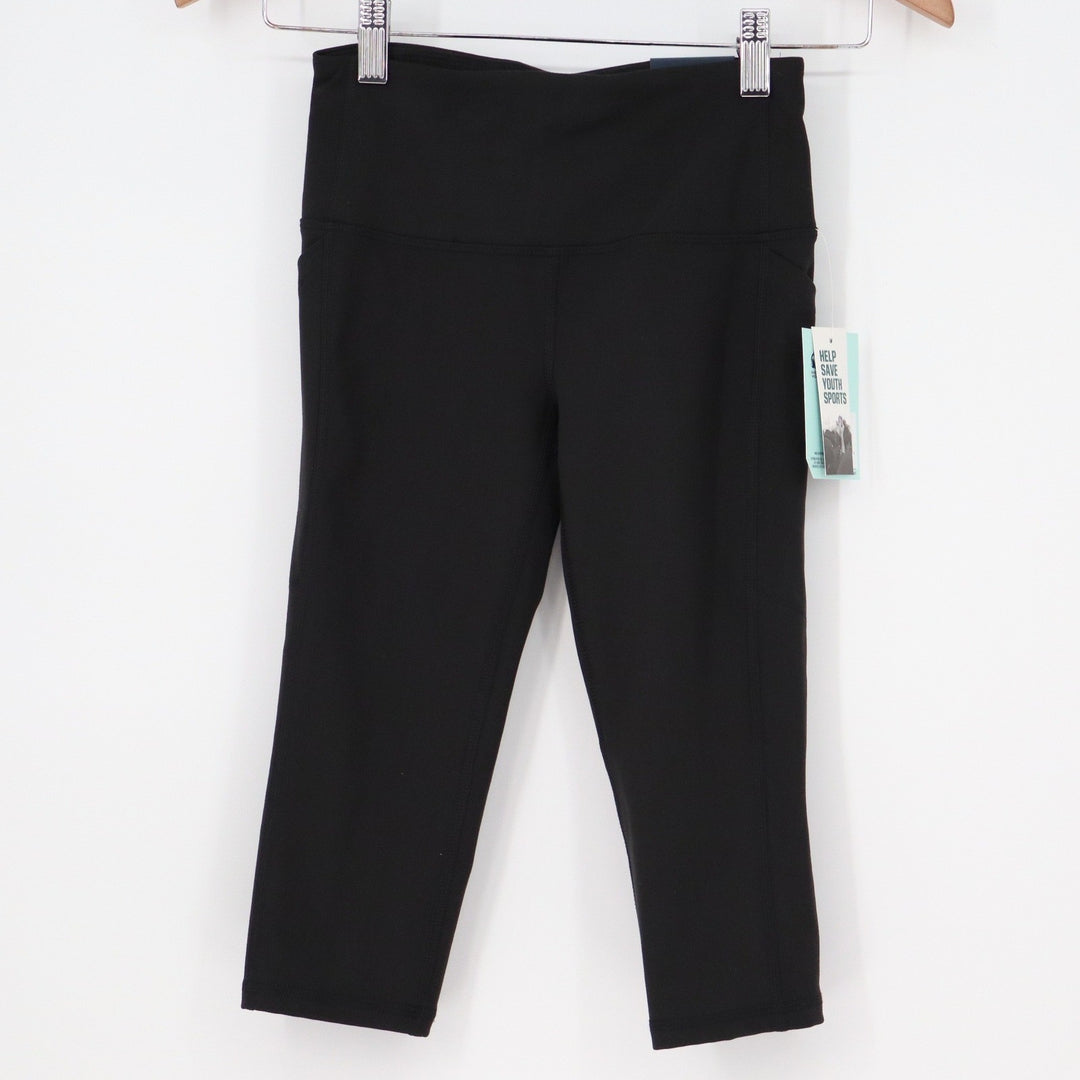 DSG Momentum High Rise Crop Leggings Black Womens XXS New