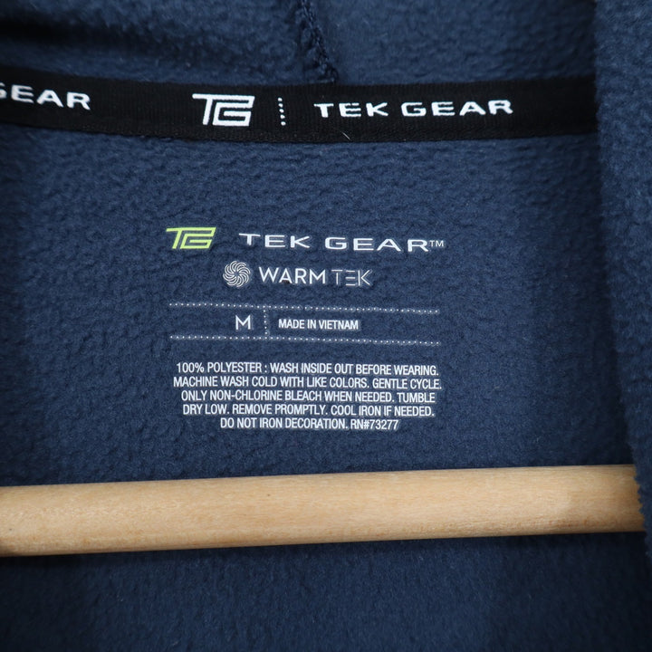 Tek Gear Mens New England Patriots Warm Tek Hoodie Navy Blue Space Dye Size M