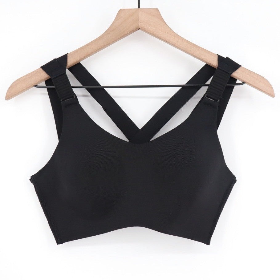 CALIA by Carrie Underwood Sports Bra Black Strappy Crossback Size S Activewear