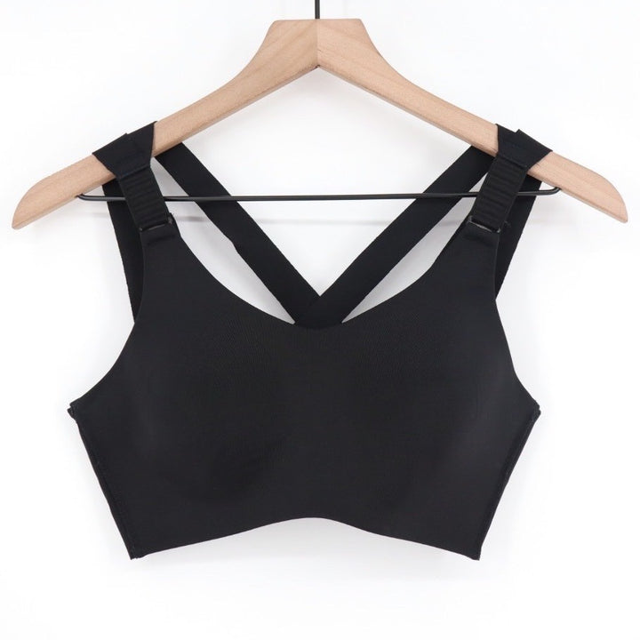 CALIA by Carrie Underwood Sports Bra Black Strappy Crossback Size S Activewear