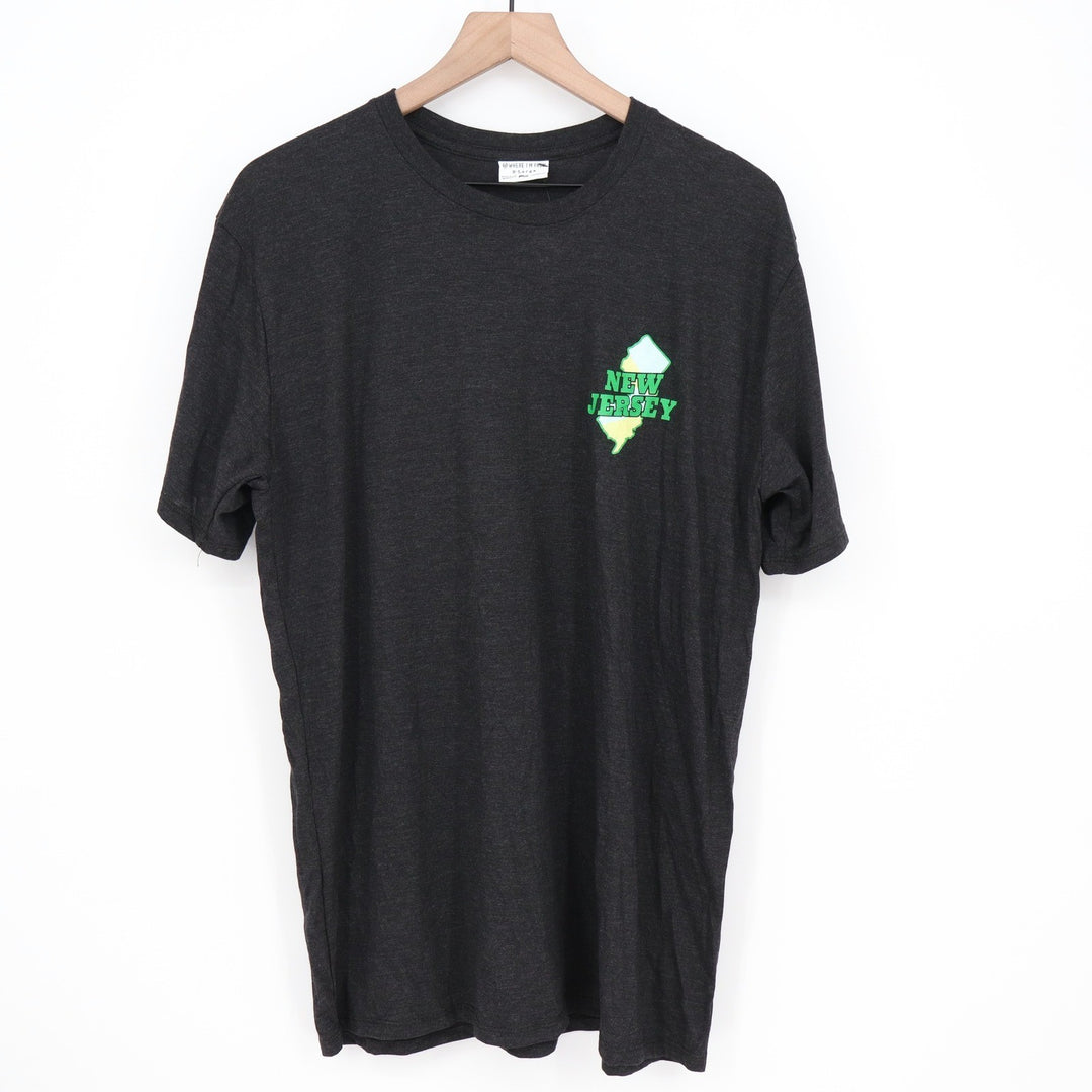 Where I'm From New Jersey Graphic Tee Mens XL Charcoal Heather Made in USA NWT