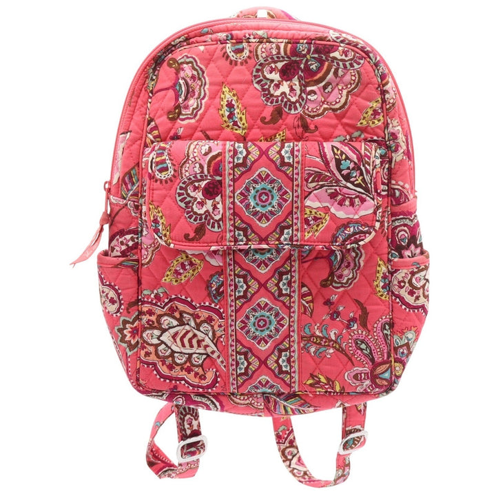 Vera Bradley Canterberry Magenta Quilted Cotton Paisley Backpack Pink Small/Med