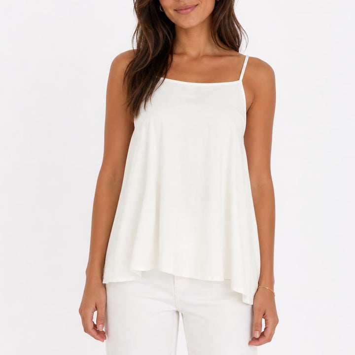 Old Navy Womens Large White High Neck Spaghetti Strap Cami Tank Top