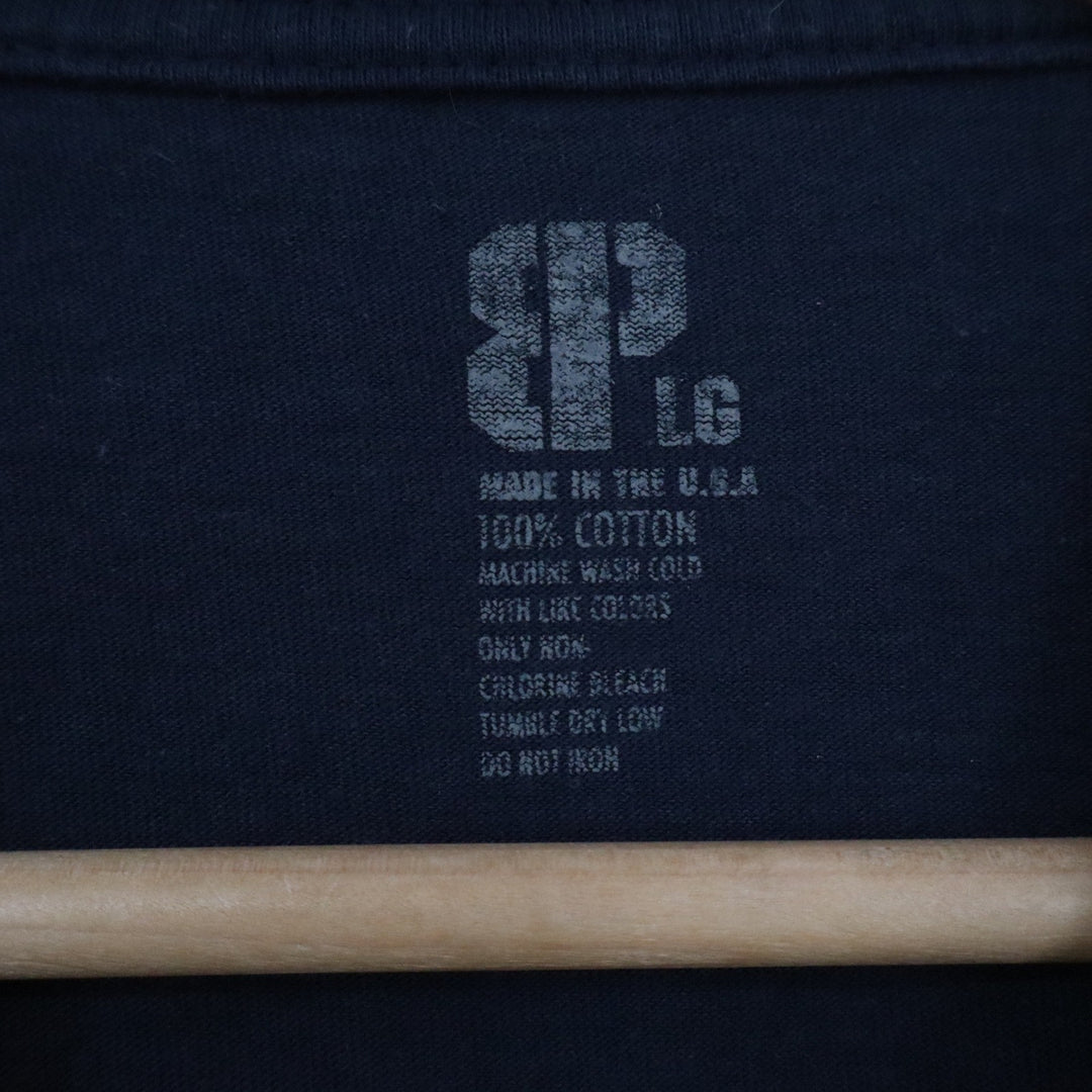 Bare Knuckle Projects Mens Large Navy Blue Cannabis Leaf Graphic T-Shirt USA