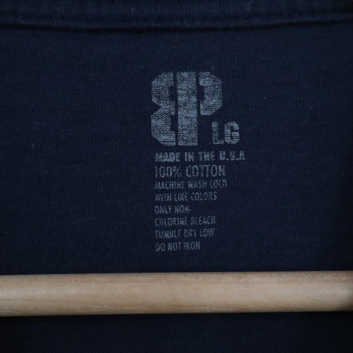 Bare Knuckle Projects Mens Large Navy Blue Cannabis Leaf Graphic T-Shirt USA