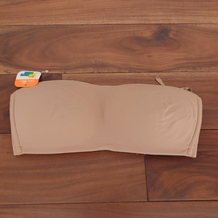 Warners Easy Size Lightly Lined Bra Women Medium Nude Stretch Wireless Strapless