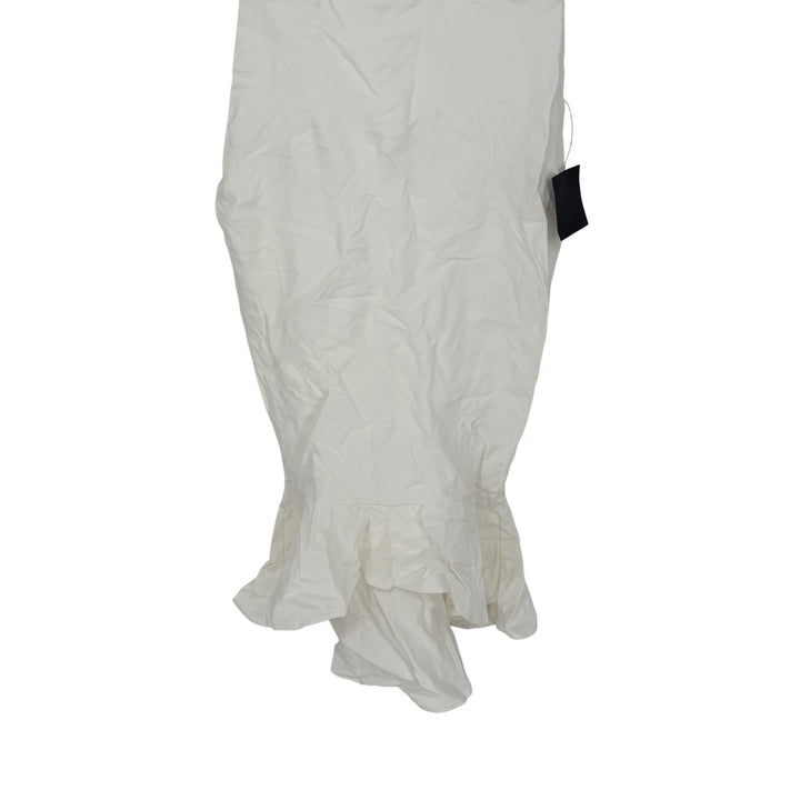 Lulus How Much I Care Ivory Off-The-Shoulder Midi Dress Size M