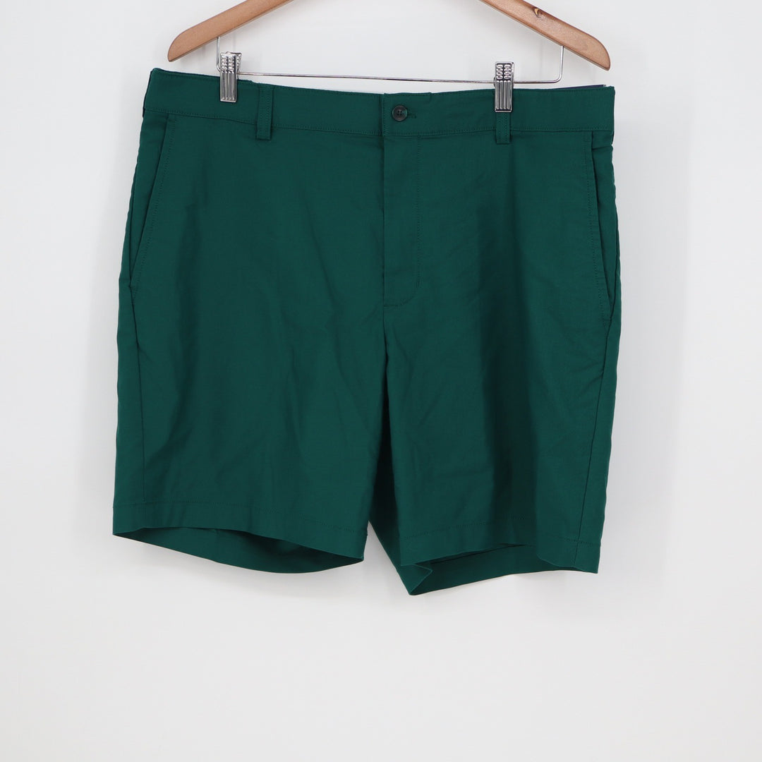Walter Hagen Clubhouse Chino Golf Shorts Dark Green Mens 36 UPF 50+