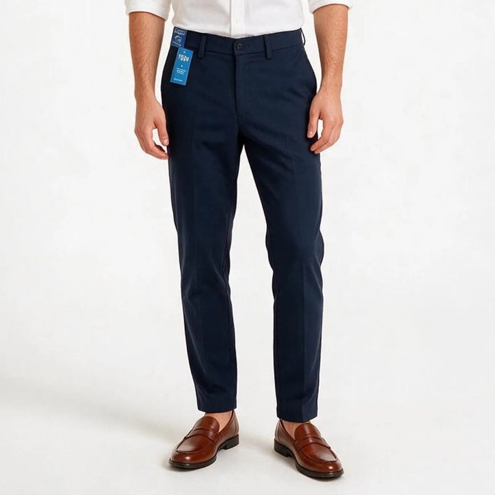 Haggar Cool Right Performance Flex Slim Fit Pants 32x32 Midnight Blue