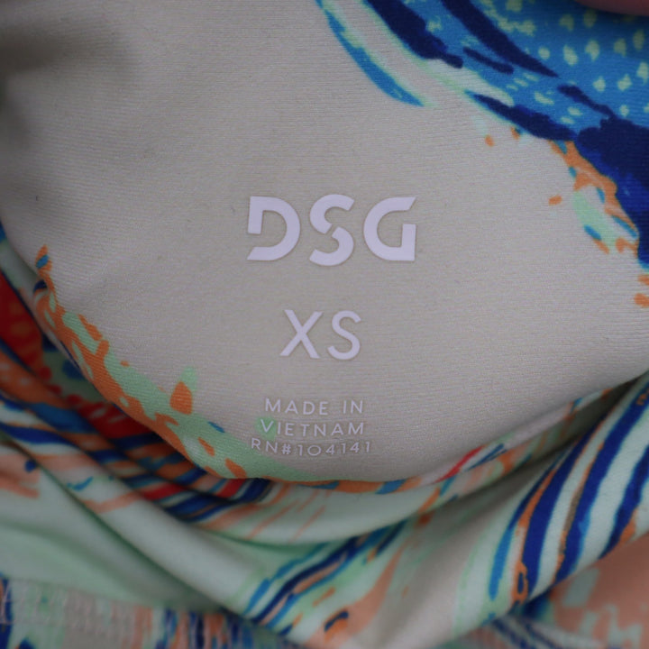 DSG Momentum 7/8 Leggings Womens XS Amped Up Multi Marble Print High Rise Pocket