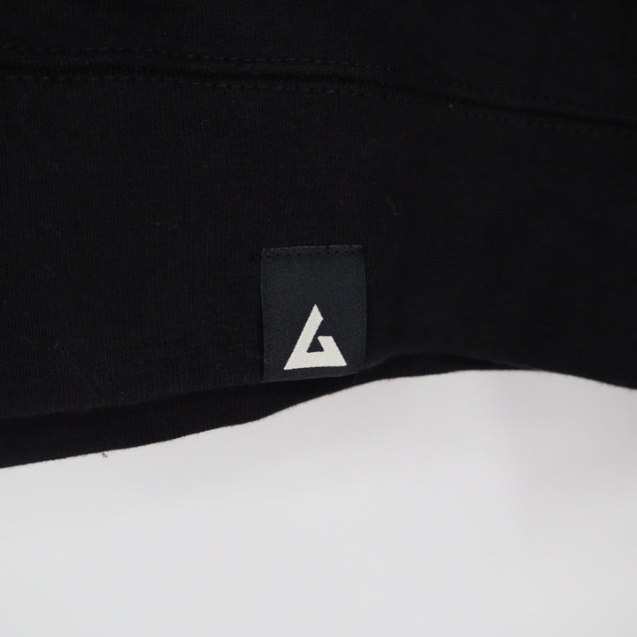 American Giant Hoodie Womens Medium Black Full Zip Cotton Lined Logo Casual