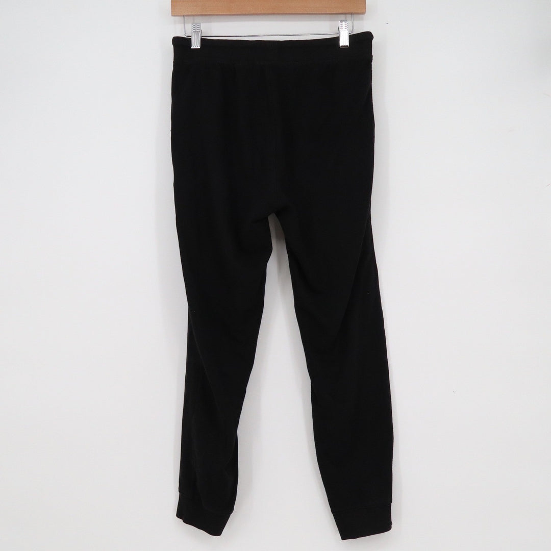 Ambiance Womens Black Jogger Sweatpants Drawstring Elastic Waist Pockets Size S