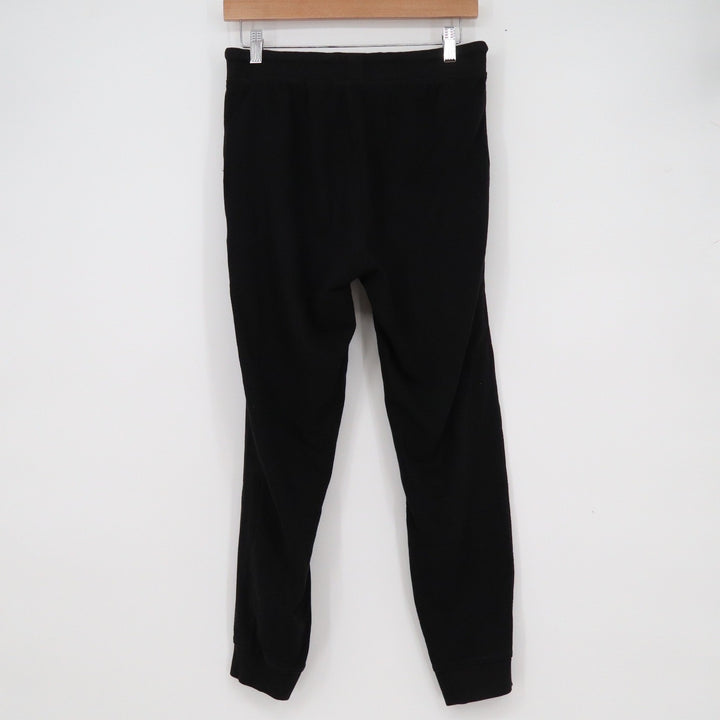 Ambiance Womens Black Jogger Sweatpants Drawstring Elastic Waist Pockets Size S