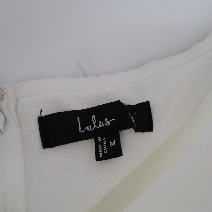 Lulus Special Moment Bustier Maxi Dress Womens Medium White Strapless Sweetheart