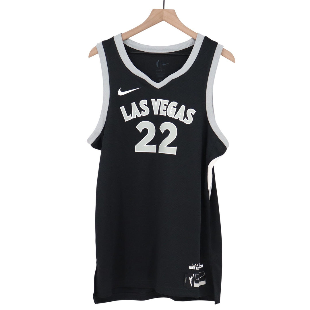 Nike Las Vegas Aces A'ja Wilson 22 Explorer Edition Jersey Black Large