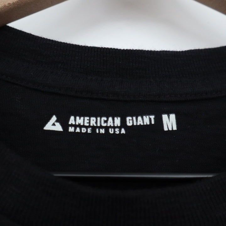 American Giant Classic Black Crew Neck T Shirt Mens Size Medium Made in USA