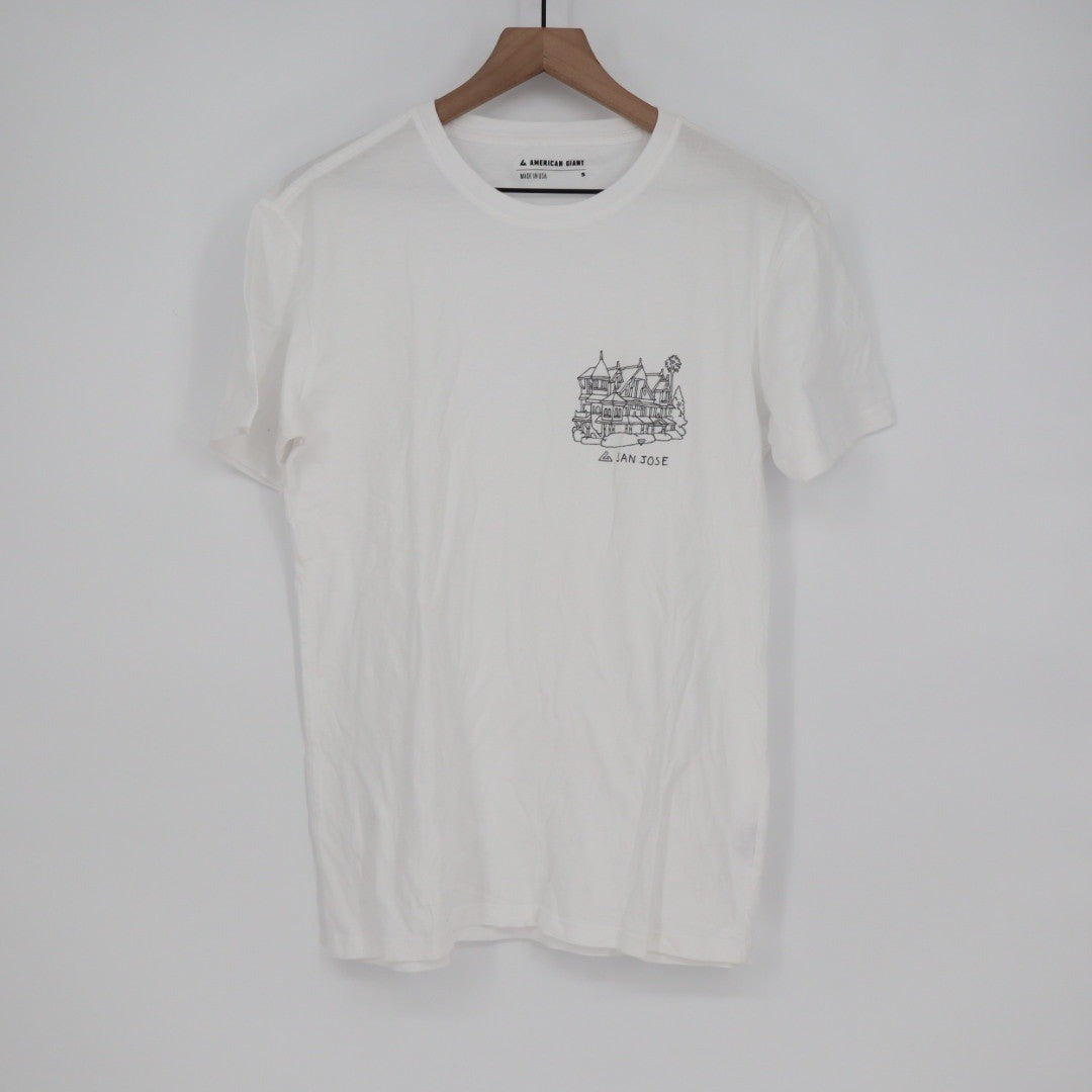 American Giant Men's City Tee San Jose Size S Made In USA