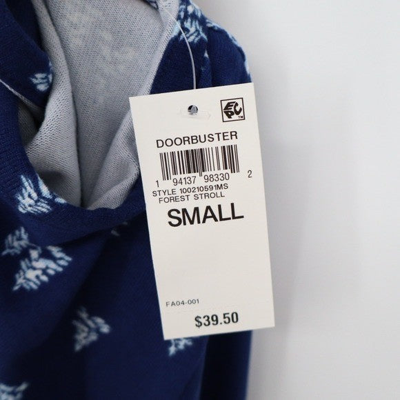 Charter Club Intimates Navy Blue Forest Stroll Pine Tree Sleep Shirt Small NEW