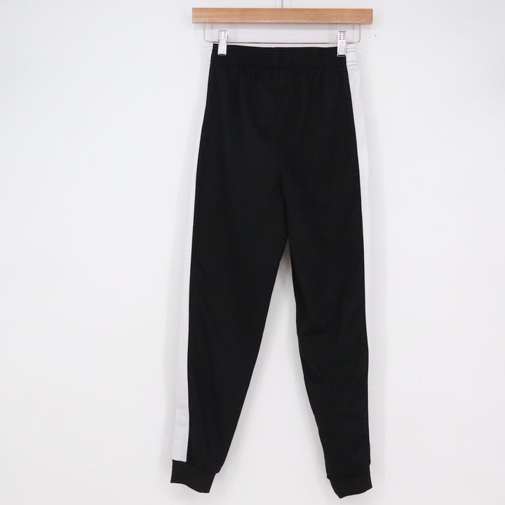 Fila Boys Black White Side Stripe Track Pants Joggers Size M 10