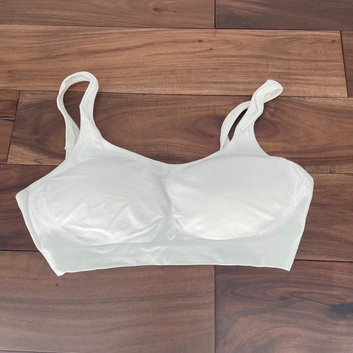 Truekind Daily Comfort Wirefree Shaper Bra L White Seamless Full
