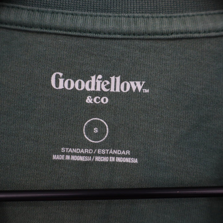 Goodfellow & Co Mens Green Short Sleeve Henley Shirt Size Small