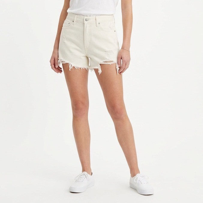 Aerie Daydream Cutoff Shorts Women Medium White Denim Cotton Distressed Mid Rise