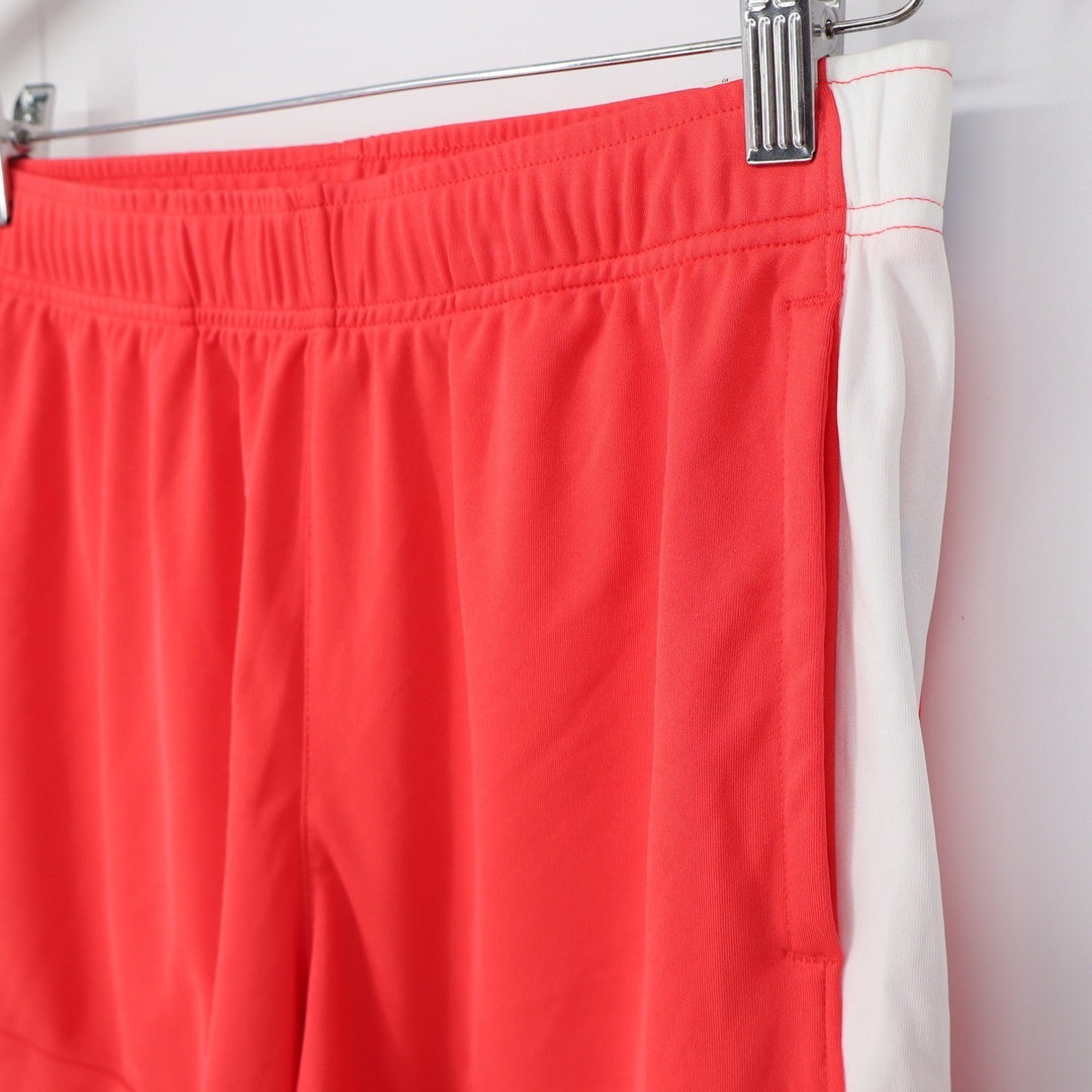 DSG Boys All Sport Shorts XL 18 Cabana Coral Pure White Moisture Wicking