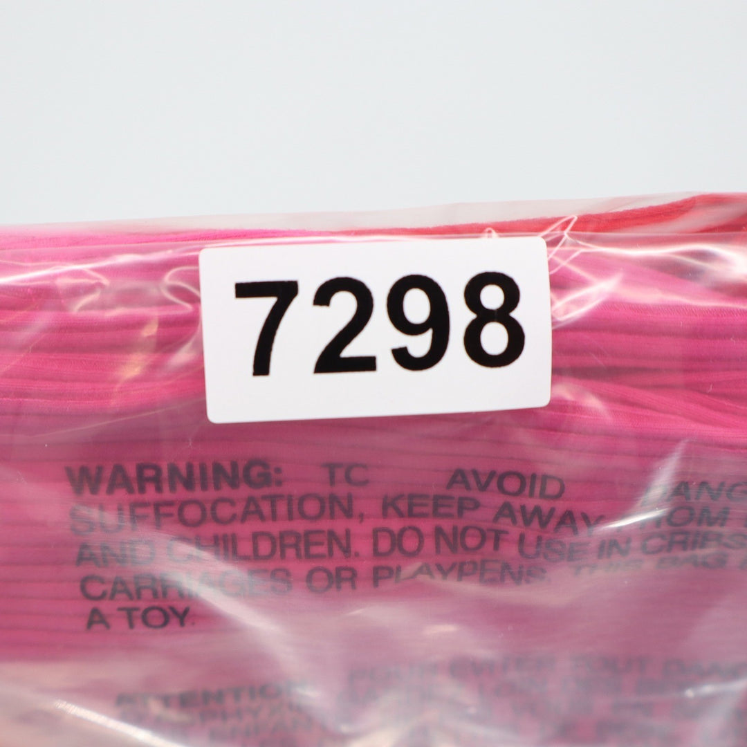 Naked Wardrobe Pink Red Color Block Ribbed Midi Dress NW-D2400 Womens Medium