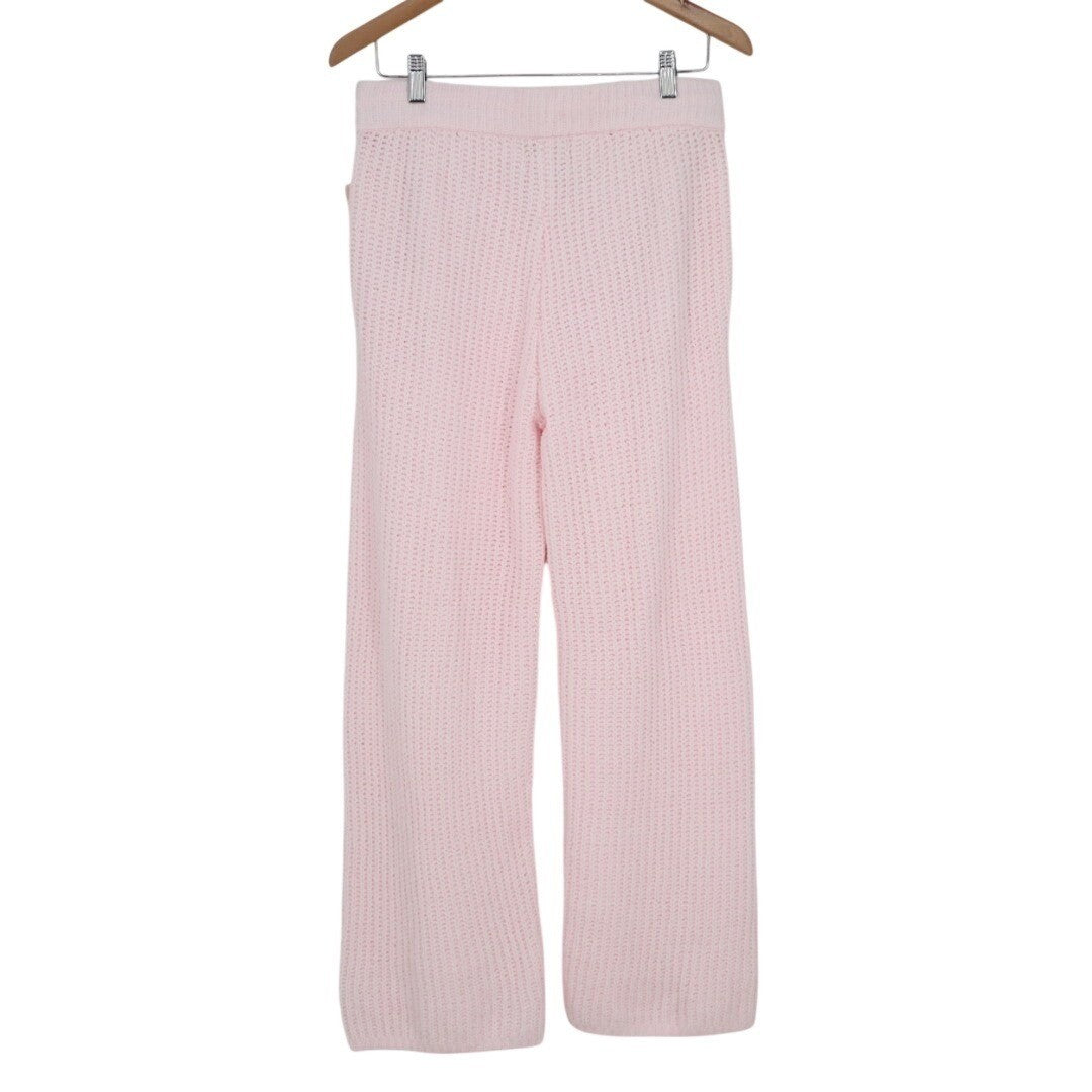 State of Day Intimates Pajama Pants Womens Small Baby Pink Waffle Knit Sleepwear