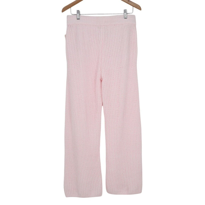 State of Day Intimates Pajama Pants Womens Small Baby Pink Waffle Knit Sleepwear