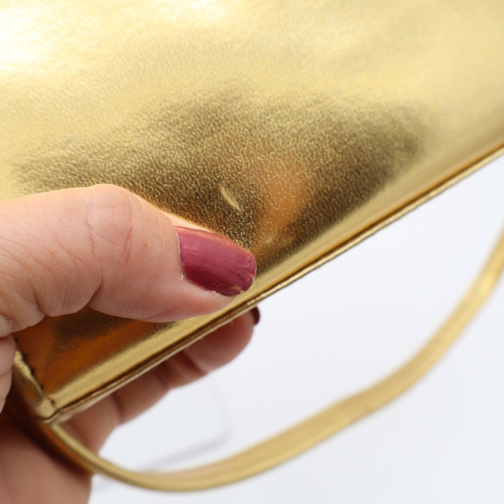 Unbranded Shoulder Bag Womens OS Evening Soutache Gold Metallic Good