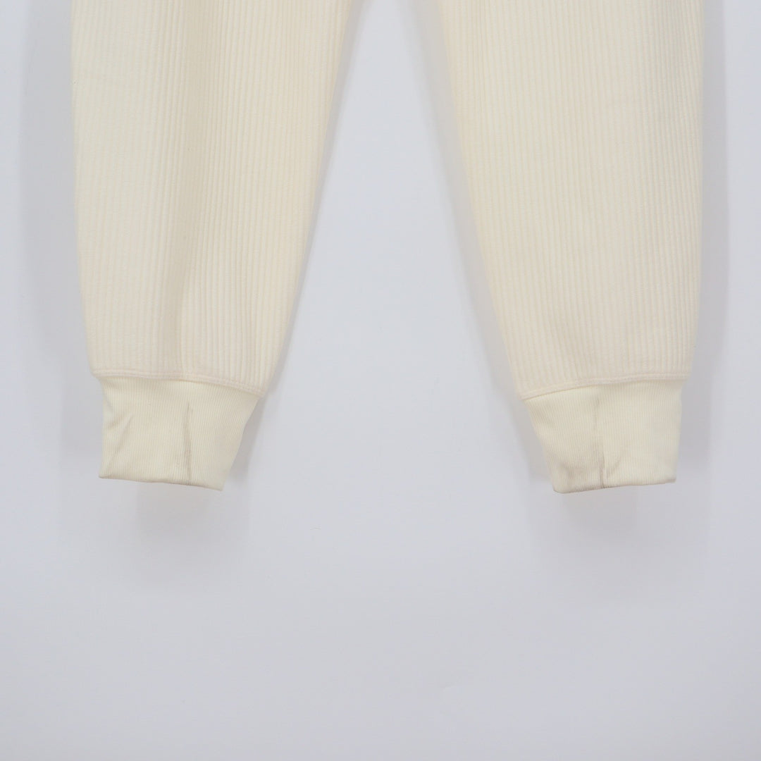 DSG So Soft Ottoman Jogger Light Cream Ribbed High Rise Sweatpants Womens XL