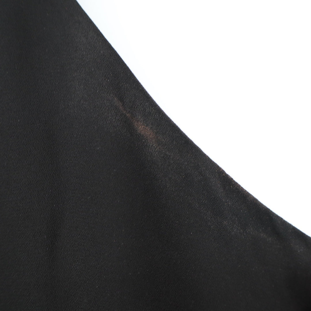 Gibson Black Sleeveless Ruffle High Neck Tie Back Shift Dress Womens Medium