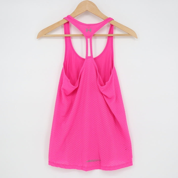Under Armour Tank Top Womens XS Pink Stretch Racerback Scoop Neck Running Wear
