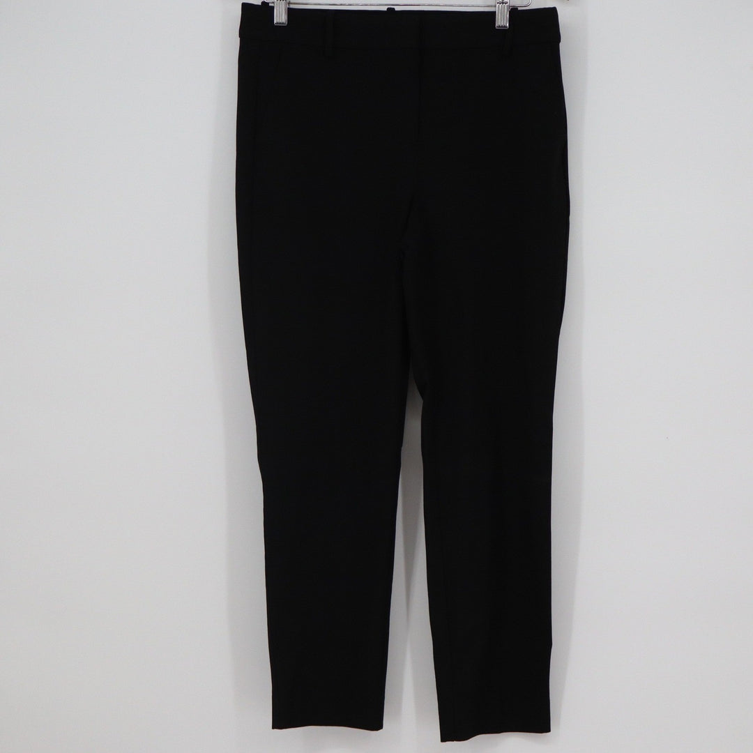 J.Crew Ruby Crop Pant Black Size 10 Slim Tapered Bi-Stretch Trousers