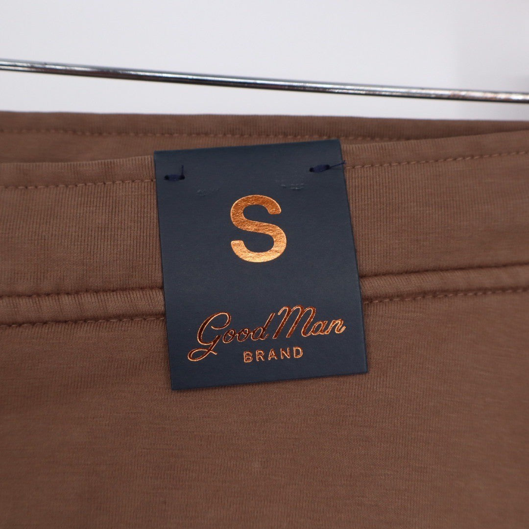 Good Man Brand Mens Casual Shorts Khaki Tan Size S