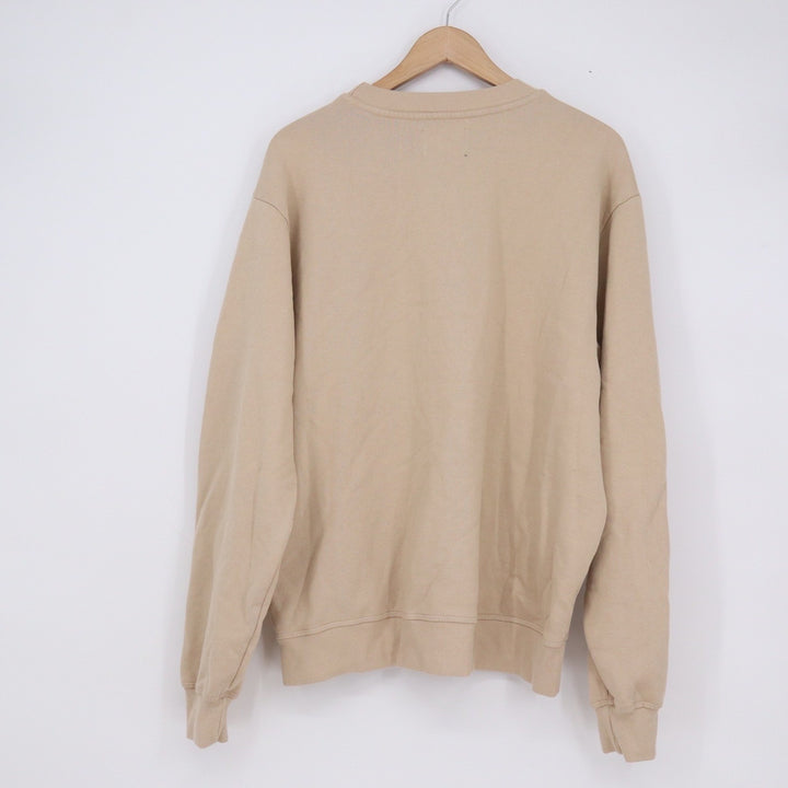 Spiritual Gangster Tan Cotton Fleece Crewneck Graphic Sweatshirt Size M