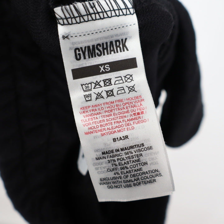 Gymshark Black Joggers Sweatpants Logo XS Made in MauritiusAthletic Casual