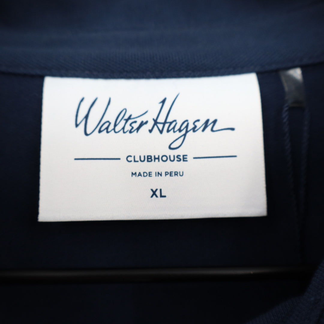Walter Hagen Clubhouse Classic Polo Womens XL Navy Blue Short Sleeve Golf Shirt