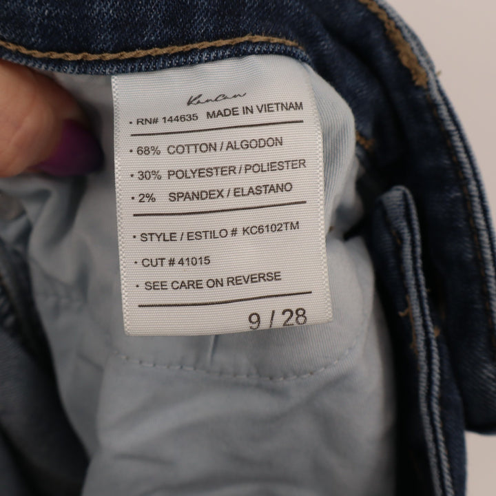 KanCan Mid Rise Flared Jeans Womens 9/28 Blue Medium Wash Denim Cotton Stretch