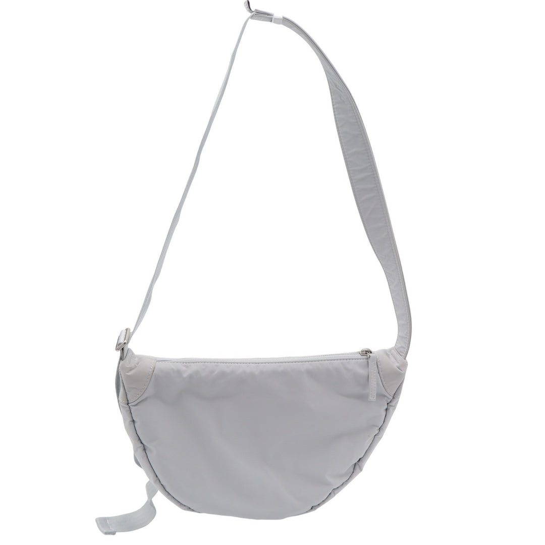 Athleta Revive Crossbody Bag Light Grey Nylon Crescent Sling Sporty