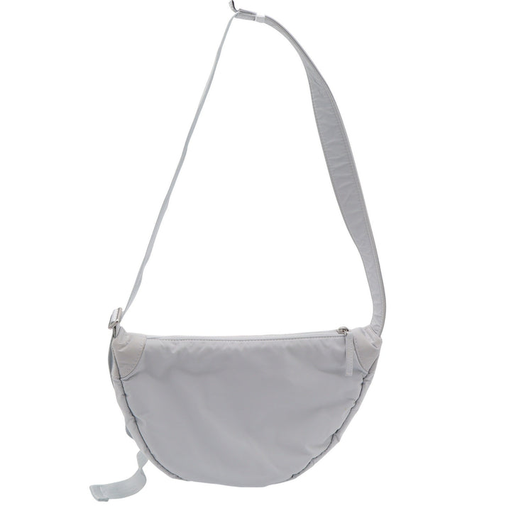 Athleta Revive Crossbody Bag Light Grey Nylon Crescent Sling Sporty