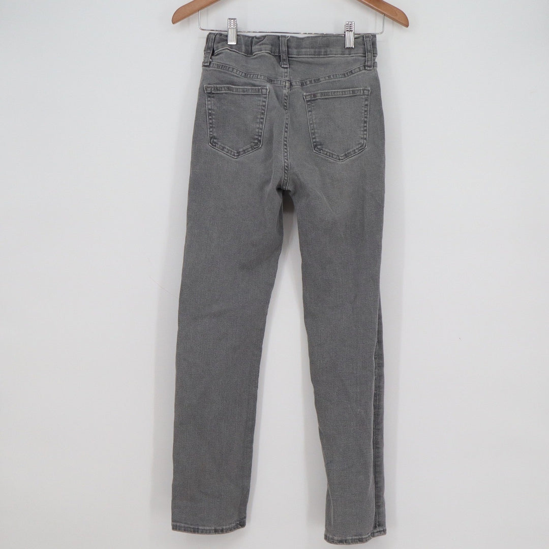 Old Navy Boys Slim Built-In Tough Stretch Gray Jeans Size 14 Adjustable Waist