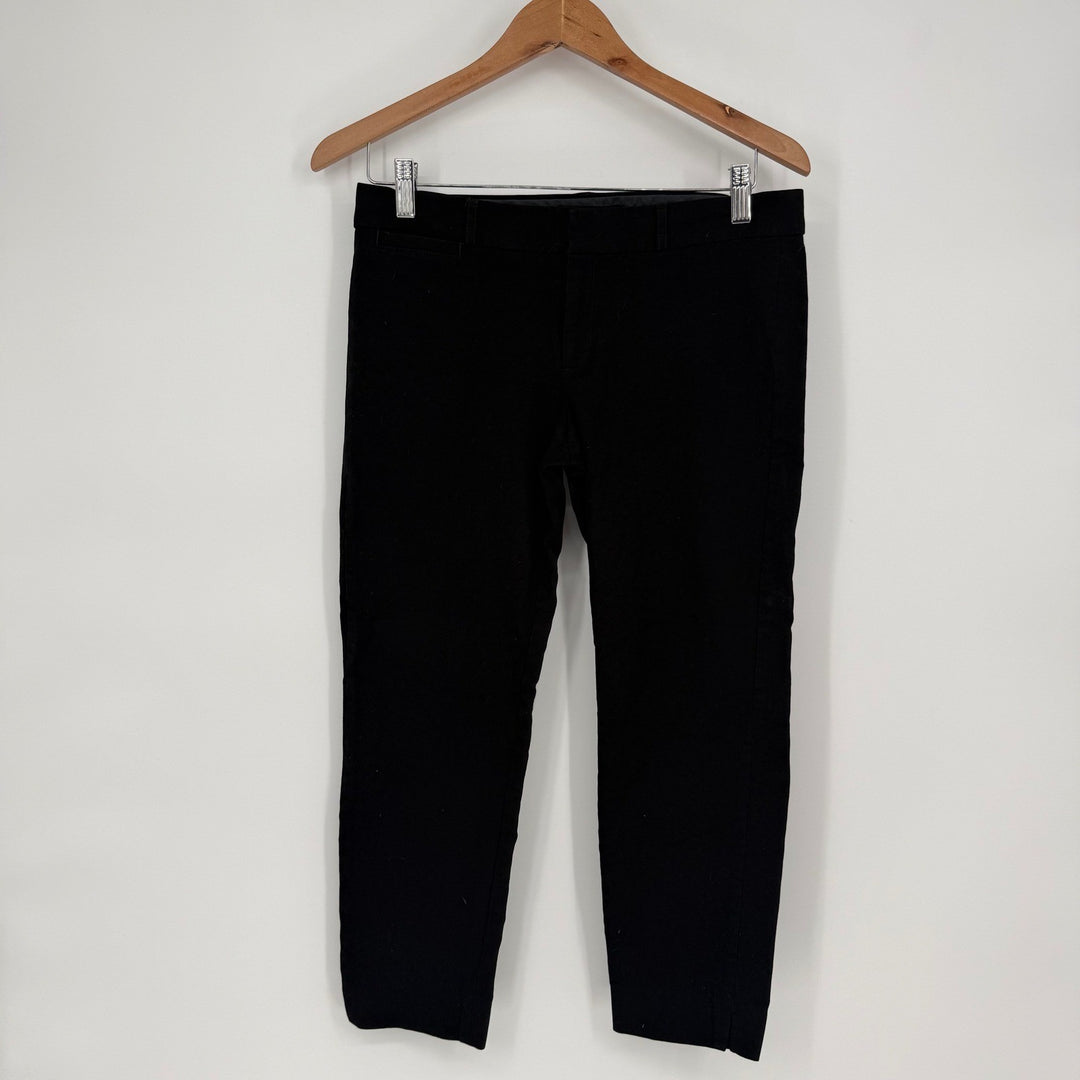 Banana Republic Sloan Pants Black Petite 8P Stretch Career Casual