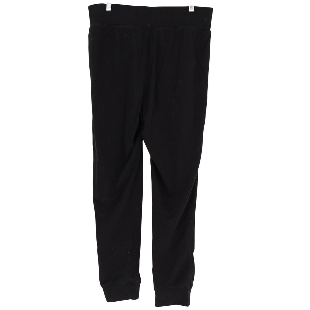 H&M Basics Jogger Pants Womens Large Black Cotton Drawstring Waist Skinny Legs